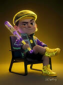 LilCapBoy #0012 - Throne of Neon
